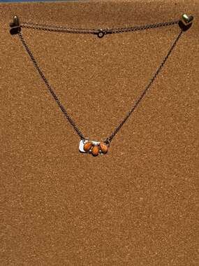 NAVAJO Sterling Silver Spiny Oyster Necklace
